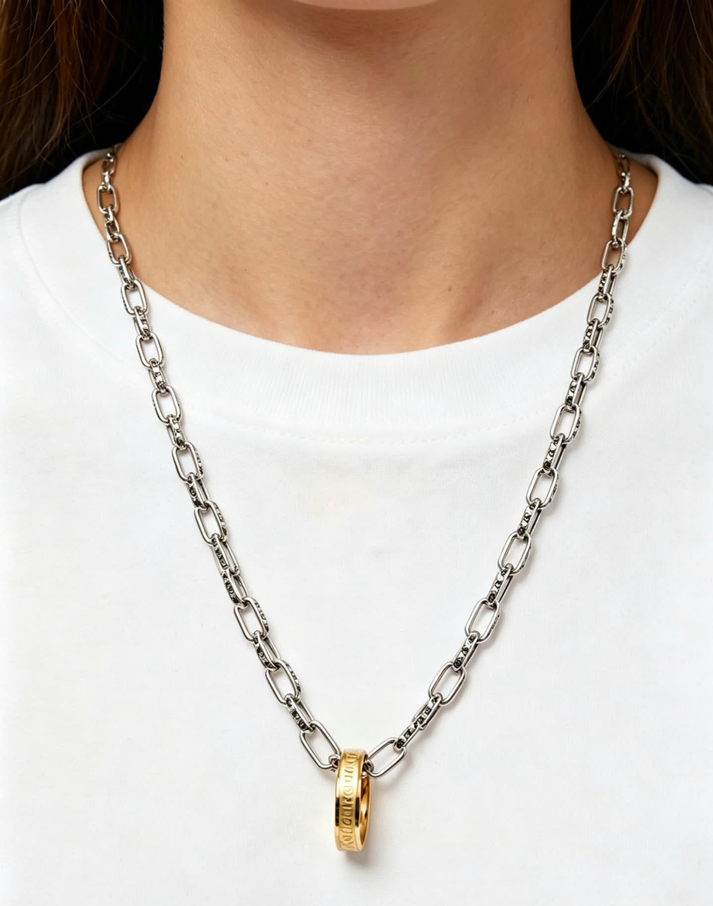 Louis Vuitton Atlas Ring Charm Necklace
